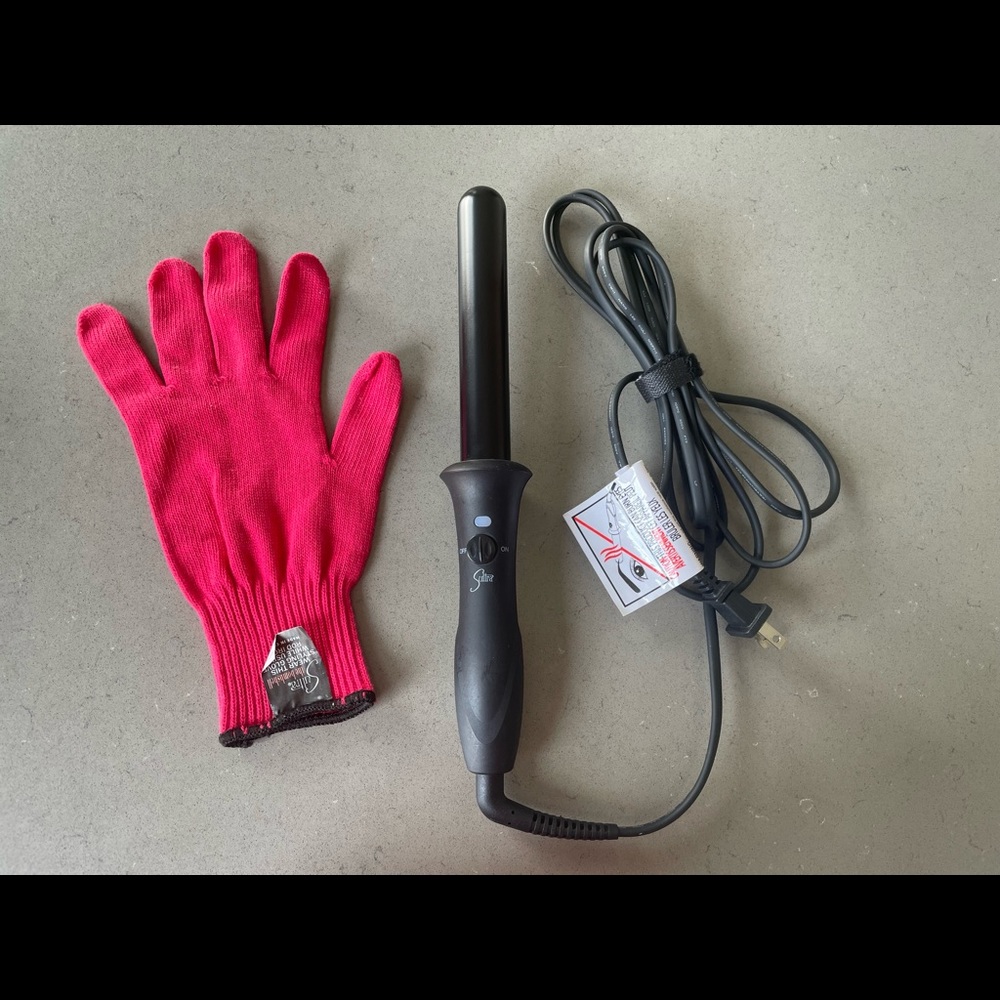 Sultra Bombshell 1” Curling Wand w/ Heat Protecting Glove